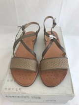 Geox D Jolanda 7 Womens Toe Ring Sandal Taupe Size 5US 35EU - $61.28