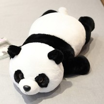 Cm cute giant panda bear plush lie prone posture stuffed animal doll toy pillow cartoon thumb200
