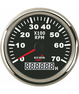 Marine Boat Yacht Car Tachometer RPM Gauge LCD Hourmeter 9-32V 0-7000 RP... - $53.32 CAD