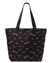 New $50 Victoria&#39;s Secret &quot;Pink&quot; Black Weekender Logo Tote Large Travel Bag - £19.73 GBP