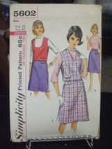 Simplicity 5602 Misses Blouse, Skirt &amp; Top Pattern - Size 12 Bust 32 Wai... - $16.50
