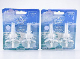 Glade Plug Ins Sky Sea Salt Scent Limited Edition 2 Pack Refills 1.34oz Lot of 2 - $22.20