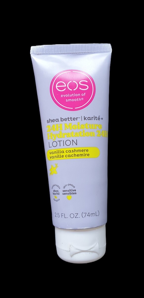 EOS 24H Moisture Hydration Body Lotion Vanilla Cashmere Travel Size 2.5 Fl Oz