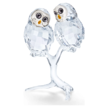 Authentic Swarovski Owl Couple Crystal Figurine - £154.79 GBP
