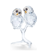 Authentic Swarovski Owl Couple Crystal Figurine - £151.01 GBP