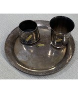 German WW2 SS Silver Plate and Cups set Bundle - $350.00