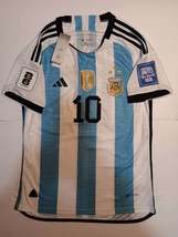 Lionel Messi Argentina 2026 World Cup Qualifiers 3 Star Match Home Soccer Jersey - £87.00 GBP