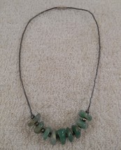 Sterling Silver Turquoise Stone Choker Necklace 13&quot; - £11.55 GBP