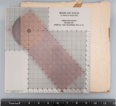 Vtg Fabricators Service Modern Joint Detailer Calculator Estimator 1960&#39;s g35 - £32.67 GBP
