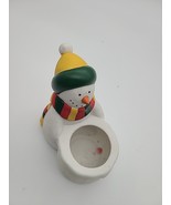 PARTYLITE Votive Candle Holder PartyLite SNOWMAN Christmas Winter 5&quot; RET... - €8,55 EUR