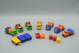 Majorette Ford Truck Multi Benne Diecast Vehicles 1:100 France Lot of 7 Loose EX - £53.36 GBP
