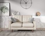 US Pride Furniture 50&quot; Modern Velvet Loveseat with Button Tufted Backres... - $722.99