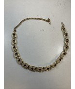 Vintage Coro Purple Glass Stones Gold Tone 17” Choker Necklace - $27.67