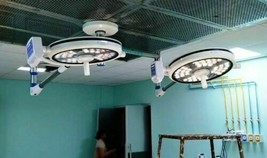 Ceiling OT Lamp  Double Head Operation Theater LED Lamp Surgical Operating Light - £2,054.18 GBP