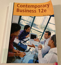 Boone &amp; Kurtz Contemporary Business 12e Textbook College Course Study - £4.94 GBP