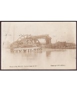 Wilson Paddlewheel Boat Shipwreck RPPC Burned 1907 New Jersey - F.P. Yar... - $53.90 CAD