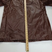 Vtg Sears The Leather Shop Men's Redish Brown Leather Jacket Sz 42 Reg Zip Liner image 6
