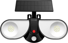 Consciot Solar Lights Outdoor, Ultra Bright Motion Sensor Solar Security... - $36.99