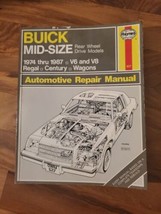 Haynes 627 Owners Auto Repair Manual for Buick Midsize 1974-1987  Regal Century  - $14.95