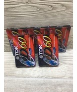 Cassette Tapes  Lot of 5 TDK High Output D60 Blank 60 minutes NEW Sealed... - £10.94 GBP