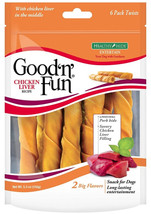 Healthy Hide Good &#39;n&#39; Fun Stuffed Chicken Liver Twists 6 count Healthy Hide Good - £13.24 GBP