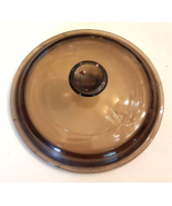 Amber Pyrex P-81-C LID fits VTG Visions Corning V-81 pint or V-1 Qt Sauc... - $130.03 MXN