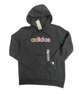 ADIDAS WOMEN&#39;S PULLOVER HOODIE SWEATSHIRT FLEECE LINED KANGAROO PK BLACK - £30.22 GBP