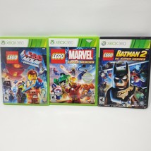 LEGO Batman 2 Lego Movie &amp; Lego Marvel Super Heroes Lot (Sony PlayStation 3) PS3 - £18.13 GBP