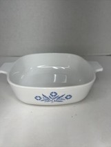 Vintage Corning Ware Blue Cornflower 1 Quart Casserole Dish P-1-B No Lid USA - £8.81 GBP