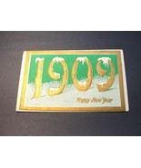 A Happy New Year - Postmarked 1909 Embossed Postcard. - £9.27 GBP