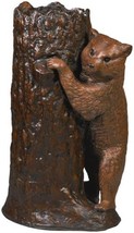 Umbrella Holder Stand MOUNTAIN Lodge Cub Tree Stump Bear Chocolate Brown... - £788.87 GBP