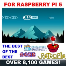 64GB RetroPie Digital Download Guide Plug And Play For Raspberry Pi 5 - £6.03 GBP