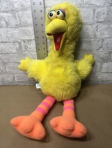 Vintage 1986 Sesame Street Talking Big Bird Plush Pull-String Stuffed 21&quot; TESTED - £19.75 GBP