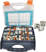 Jic And Orfs 128Pcs Industrial Hydraulic Hose Tube And Pipe Fitting Kit ... - $108.96