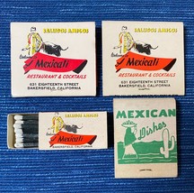 Vtg Mexicali Restaurant Matchbook Bakersfield CA Mexican Advertising Lot... - £14.92 GBP