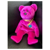 Millennium 2000 Beanie Baby Style Bear Plush Stuffed Animal Earth Day Toy - $12.86