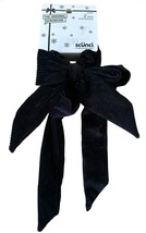 Scunci 2 Piece Scrunchies w/ Bows Hair Accessories for Girls &amp; Ladies BLACK - £5.42 GBP