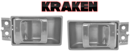 Door Handles For Nissan Hardbody Truck 1987-1997 Gray Inside Pair - $23.33