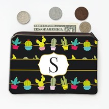 Cute Cactus Vases : Gift Coin Purse Pattern Hanging Black Trend Decor - £7.85 GBP