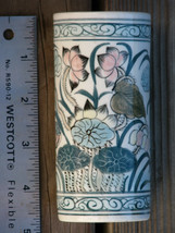 Vase ~ Small Vintage Ceramic 4.5&quot; Floral ~ Hand Painted In Thailand ~ Ships Free - £14.36 GBP