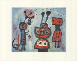 JOAN MIRO The Bird with a Calm Look, it&#39; Wings in Flames, 1990 - £195.56 GBP