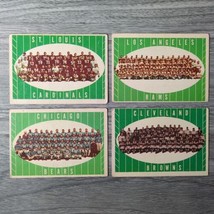 Four (4) 1961 Topps Football Team Cards Cardinals Rams Bears Browns Vintage - $10.76