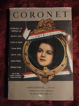 Coronet September 1940 Thomas Wolfe George Fred Keck Henry Roth Michael Wilson + - £4.25 GBP