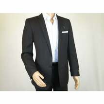 Men's Suit Wool Cashmere Georgio Cosani Two Buttons 910-04 Gray Pinstripe image 12