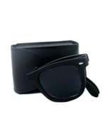 Matte Black Square Folding Sunglasses 4105 – Classic Style + Case Included - $27.57 CAD