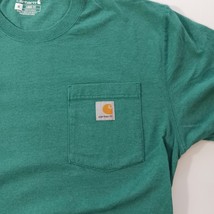 Carhartt K87 L07 Loose Fit Men's Green Cotton Blend Short Sleeve T-Shir Size M image 4