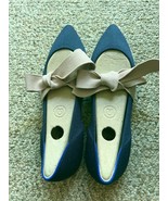 Rothy&#39;s Bow Tie Mary Jane Pointed Toe Flats in Sapphire Size 7.5 - $2,766.57 MXN