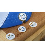 Ryder Cup White 2016 Ball Marker &amp; Hat Clip! Gold Hat Clip - $15.85