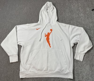 WNBA Nike Hoodie Adult XXL Orange White Logo Basketball Official Pullove... - $49.49