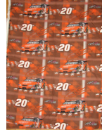 Vintage 2003  NASCAR Fabric #20 Tony Stewart Joe Gibbs Racing 60&quot; x 47&quot; - £15.55 GBP